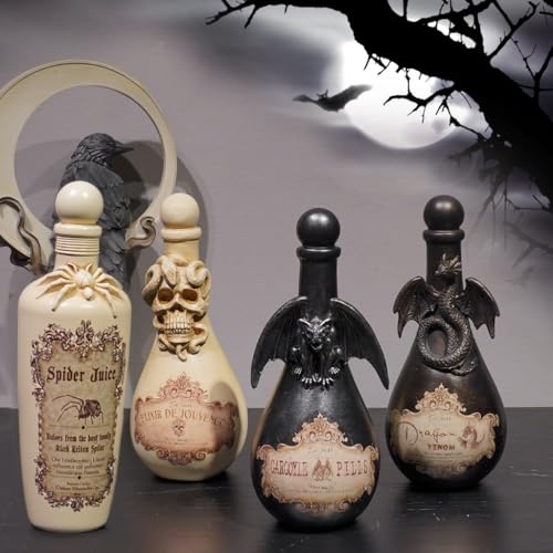 Witch Potion Bottles for Halloween Décor