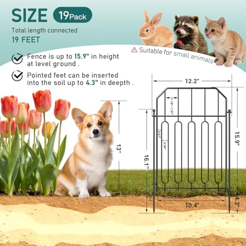 Garden Fence Total 19ft (19 Count)
