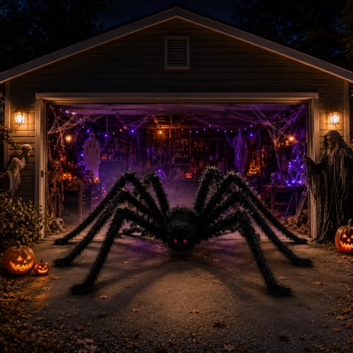 12FT Giant Spider Halloween Decorations Outdoor (12FT)