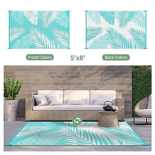 Outdoor Rug Waterproof Plastic Rugs for Patio