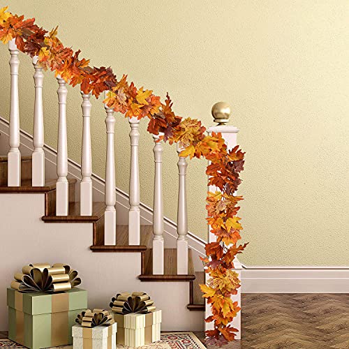 2 Pack Fall Garland Maple Leaf