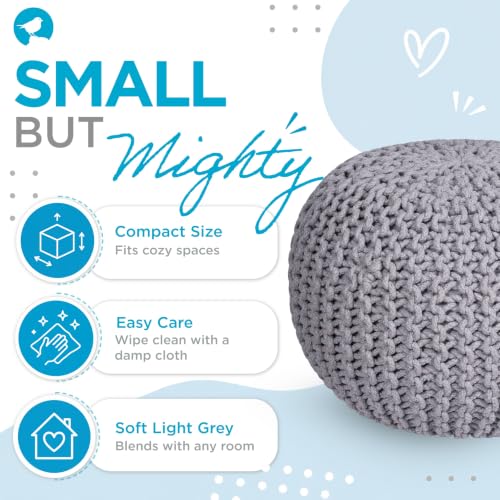 Round Pouf Ottoman Foot Rest