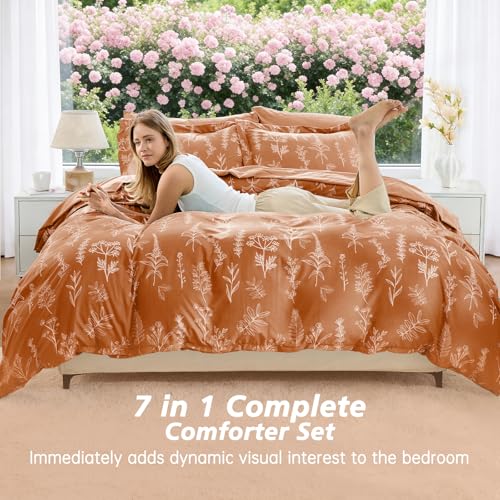 Burnt Orange Full Comforter Set