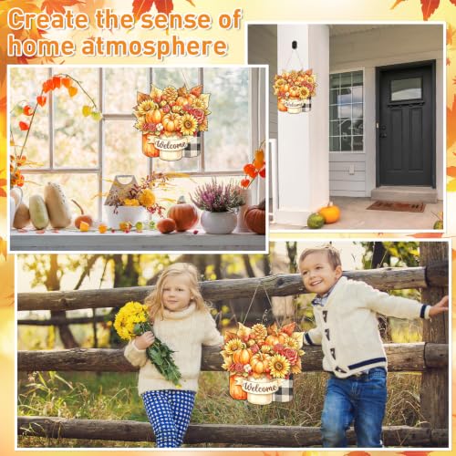 Unfinished Fall Wreaths Wood Crafts to Paint Set of 3 (3 Count)