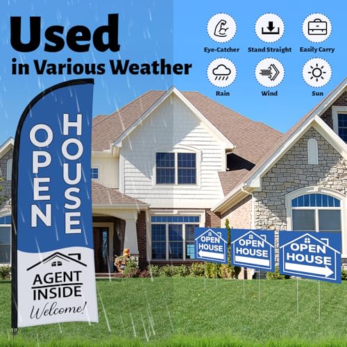 88 Pcs Open House Signs for Real Estate Agent Supplies (88 Count)