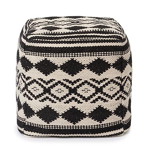 Pouf with Filler Cube Bean Bag Pouffe