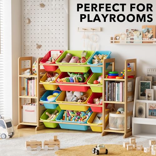 Toy Storage Organizer with 6 Shelves and 12 Bins (6 Count)