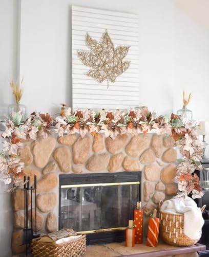2 Pack Fall Maple Garland