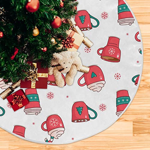 Christmas Hot Chocolate Coffee Tree Skirt
