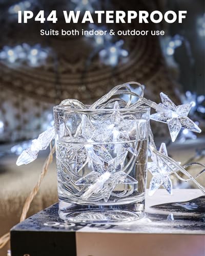 Star String Lights 59 Ft 100 LED Christmas Lights Plug in with Remote Timer Connectable Twinkle Lights for Bedroom Wedding Christmas Tree Indoor Outdoor Decor