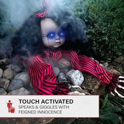 Scary Haunted Crawling Baby Doll (43" Crawling Girl)