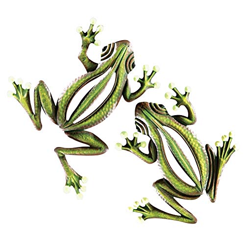 Glow in The Dark Hanging Frogs Wall Fence Tree Decor (3 Count)