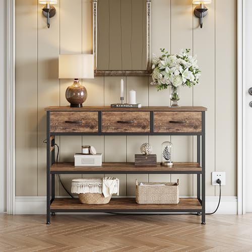 Entryway Table with Outlets