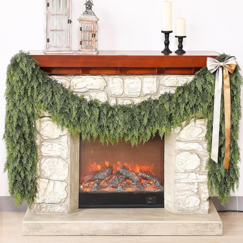 Lifelike Touch Artificial Cedar Garland for Christmas Decor