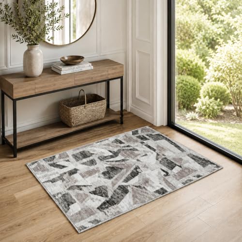 Modern Abstract Entry Rug Kitchen Bedroom Bathroom Door Mat Indoor Entrance 2X3 Front Porch Rugs Washable