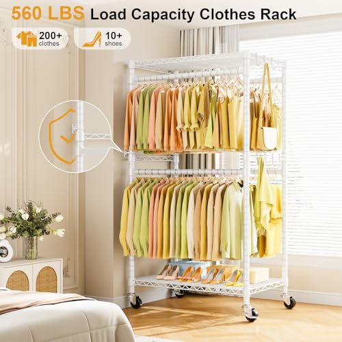 P4 Rolling Clothes Rack