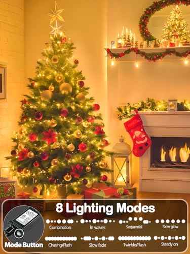 330FT 1000 LED Super Long Christmas Lights String Indoor Outdoor Warm White