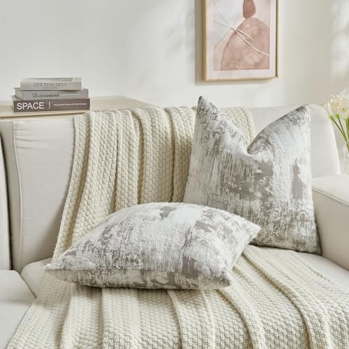 Pack of 2 Faux Cashmere Throw Pillow Covers 12x20 Inch (2 Count)