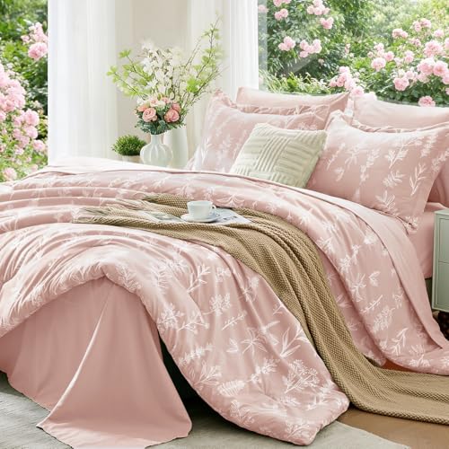 Cameo Pink Bed in a Bag King 7 Pieces