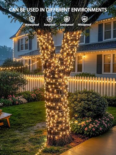 400 LED RGB String Lights Indoor for Bedroom Plug in (132 Foot)