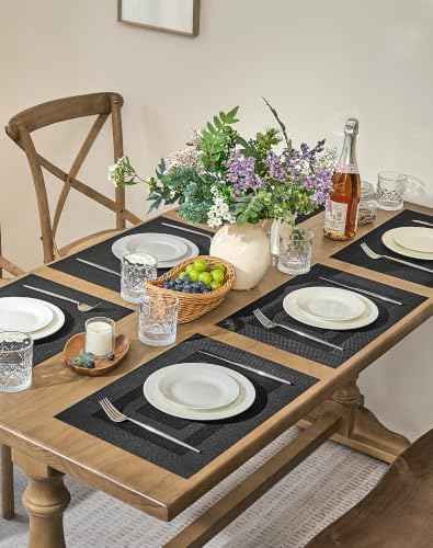 Black Frame Placemats Set of 8 (8 Count)