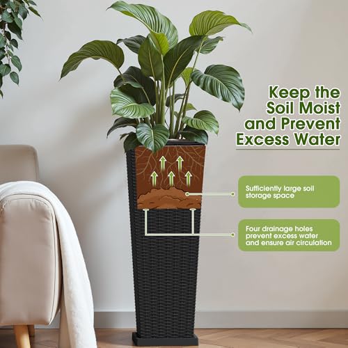 Resin 32'' Tall Planters