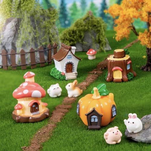 4 Pcs 6 X 6 Inch Fake Grass Decor for Crafts (4 Count)