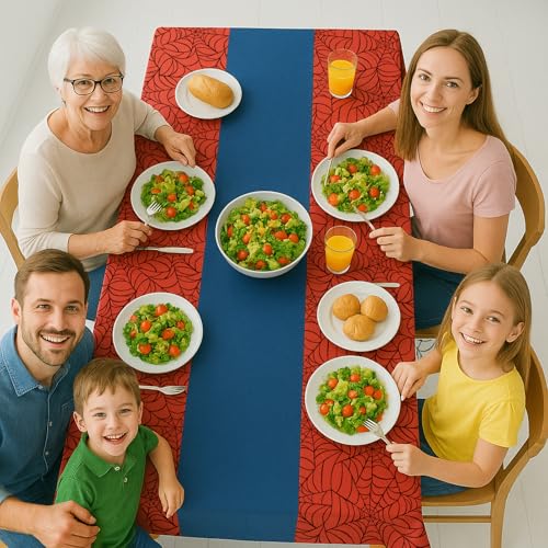 8Pcs 2in1 Spider Birthday Decorations Tablecloths (8 Count)