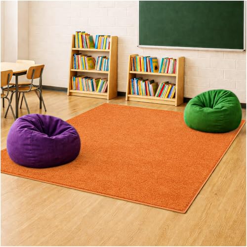 Soft & Colorful 8' x 8' Kids Classroom Area Rug