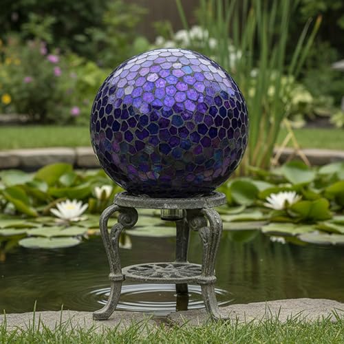 Sunnydaze 10" Mosaic Glass Gazing Ball for Garden