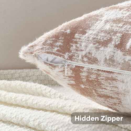 Pack of 2 Faux Cashmere Throw Pillow Covers 24x24 Inch