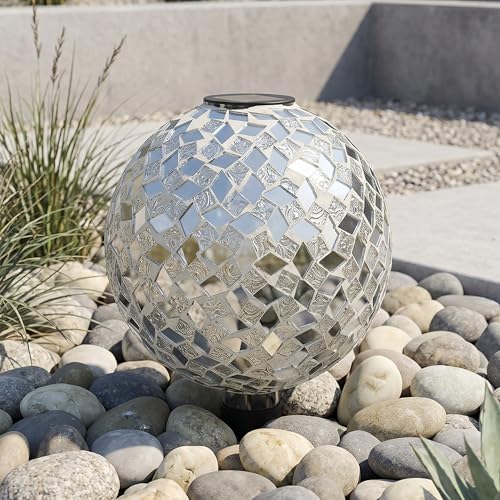 Sunnydaze Solar Gazing Ball for Garden (2 Count)