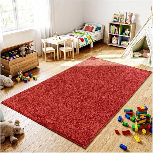 Soft & Colorful 4' Round Kids Classroom Area Rug