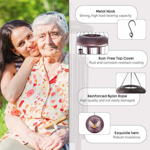 Personalized Memorial Wind Chimes for Loss of Loved One
