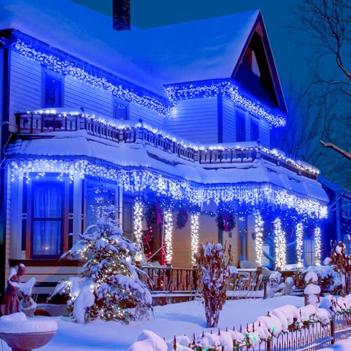 33FT 400 LED Icicle Lights for Outside
