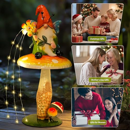 Solar Garden Gnome Figurine