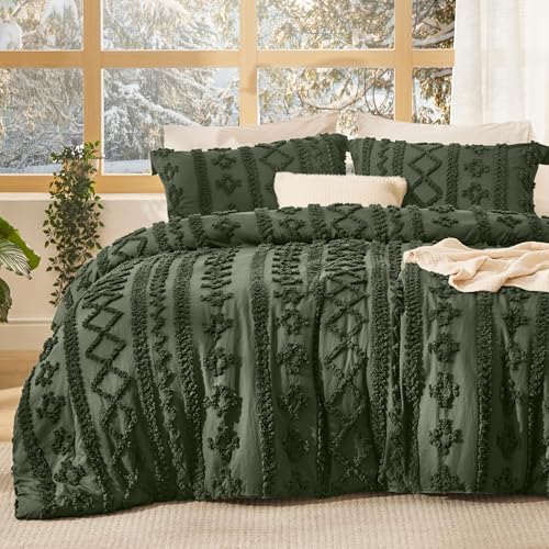 Tufted Boho Comforter Set California King