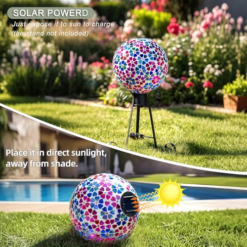 Mosaic Solar Gazing Ball