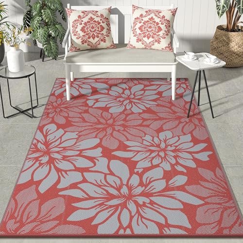 Outdoor Rug Waterproof Plastic Rugs for Patio (54 Sq Ft)