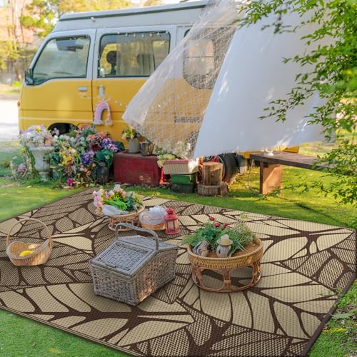 Outdoor Rug Waterproof Plastic Rugs for Patio (54 Sq Ft)