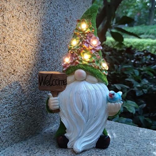 Solar Gnomes Garden Statues