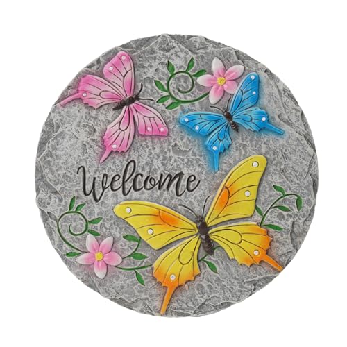 Butterfly Garden Stepping Stones Outdoor 0.75 * 10 * 10 Inch