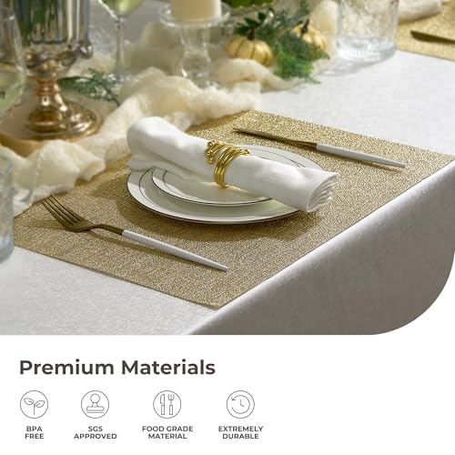 Gold Placemats Set of 24 (24 Count)