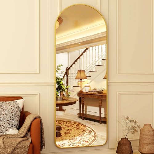 64"x21" Arched Full Length Mirror Floor Mirrors