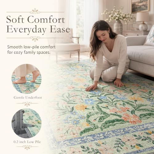 Machine Washable Area Rugs 9x12