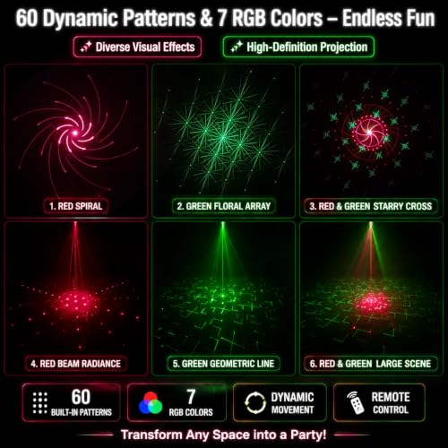 Party Lights Indoor Projector Disco Laser Stage Lamp