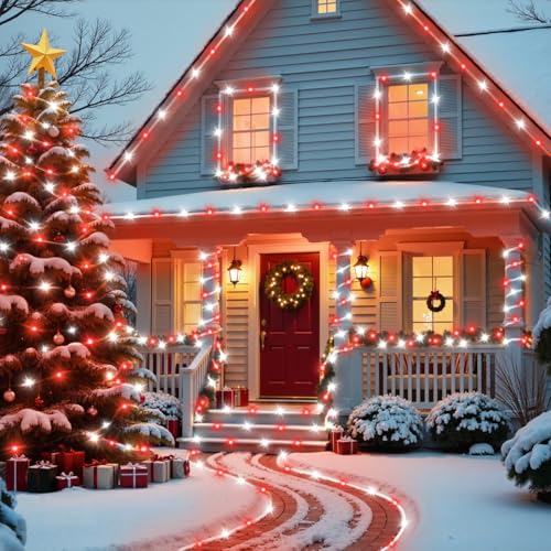 Solar Christmas Lights Outdoor Waterproof (66 Foot)