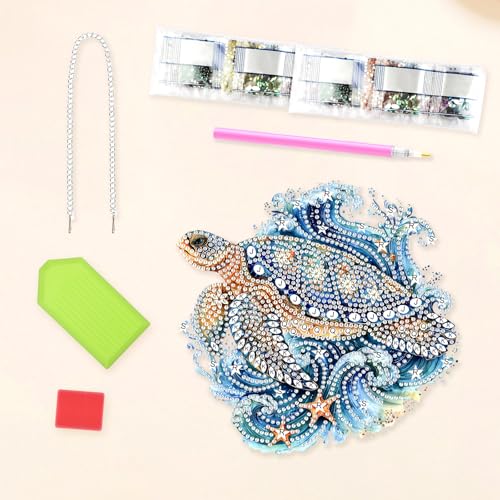 DIY Turtle Starfish Diamond Painting Hanging Ornament