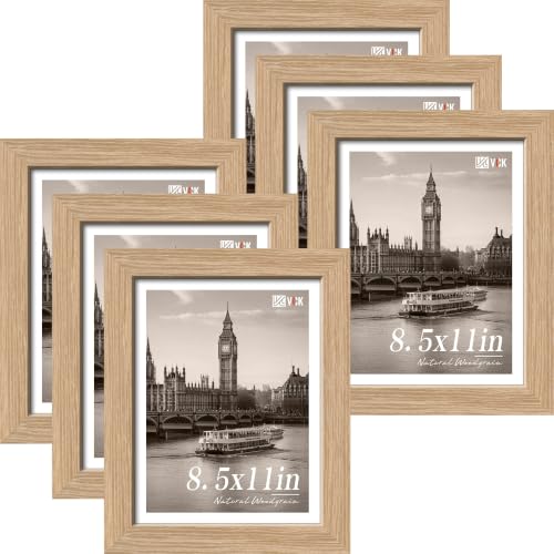 8.5 by 11 Picture Frame Set of 6