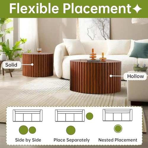Round Nesting Coffee Table